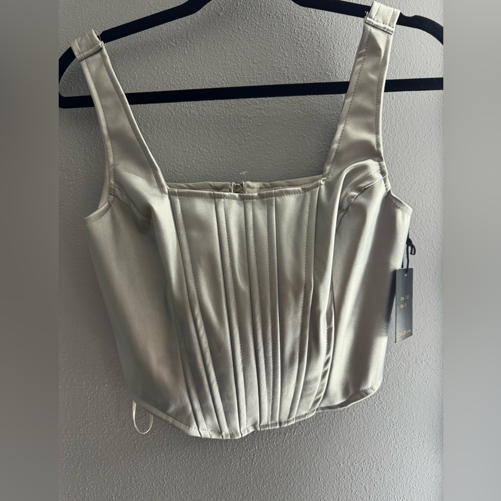 Japna Silver Sweetheart zip corset